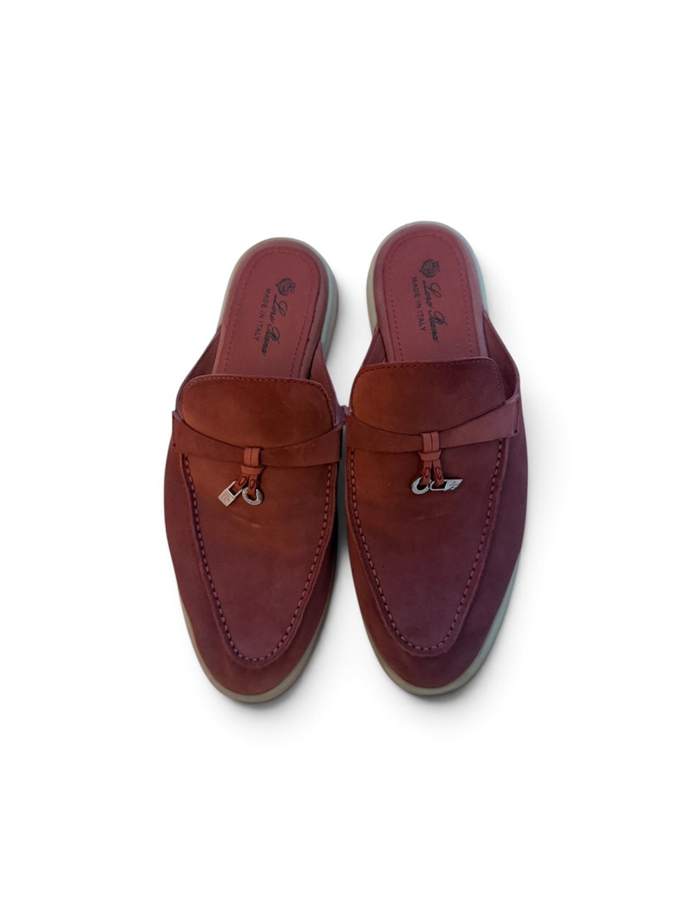 Women’s Slip-On Loafers in Burgundy Summer Charms Loro Piana